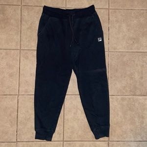 Fila Drawstring Waist Black Sweat Pants Size S